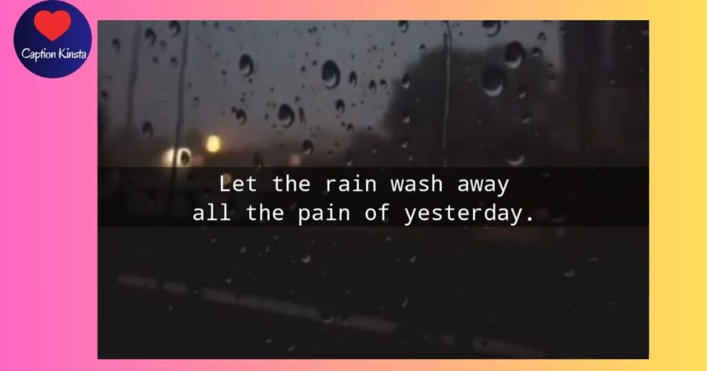 Best Rain Captions for Instagram