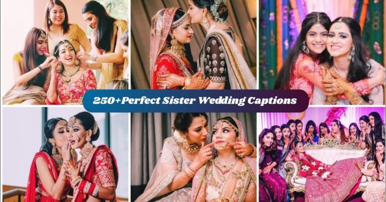 250+Perfect Sister Wedding Captions in 2025