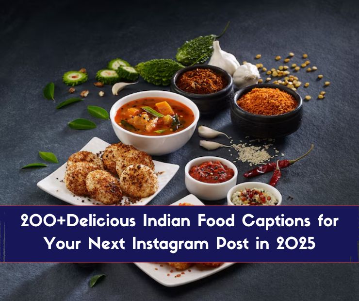 Delicious Indian Food Captions
