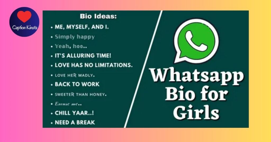 WhatsApp Bio Ideas