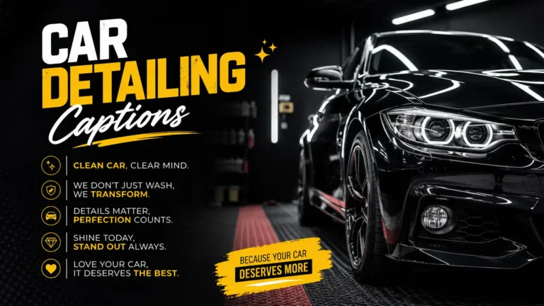 Car Detailing Captions for Instagram