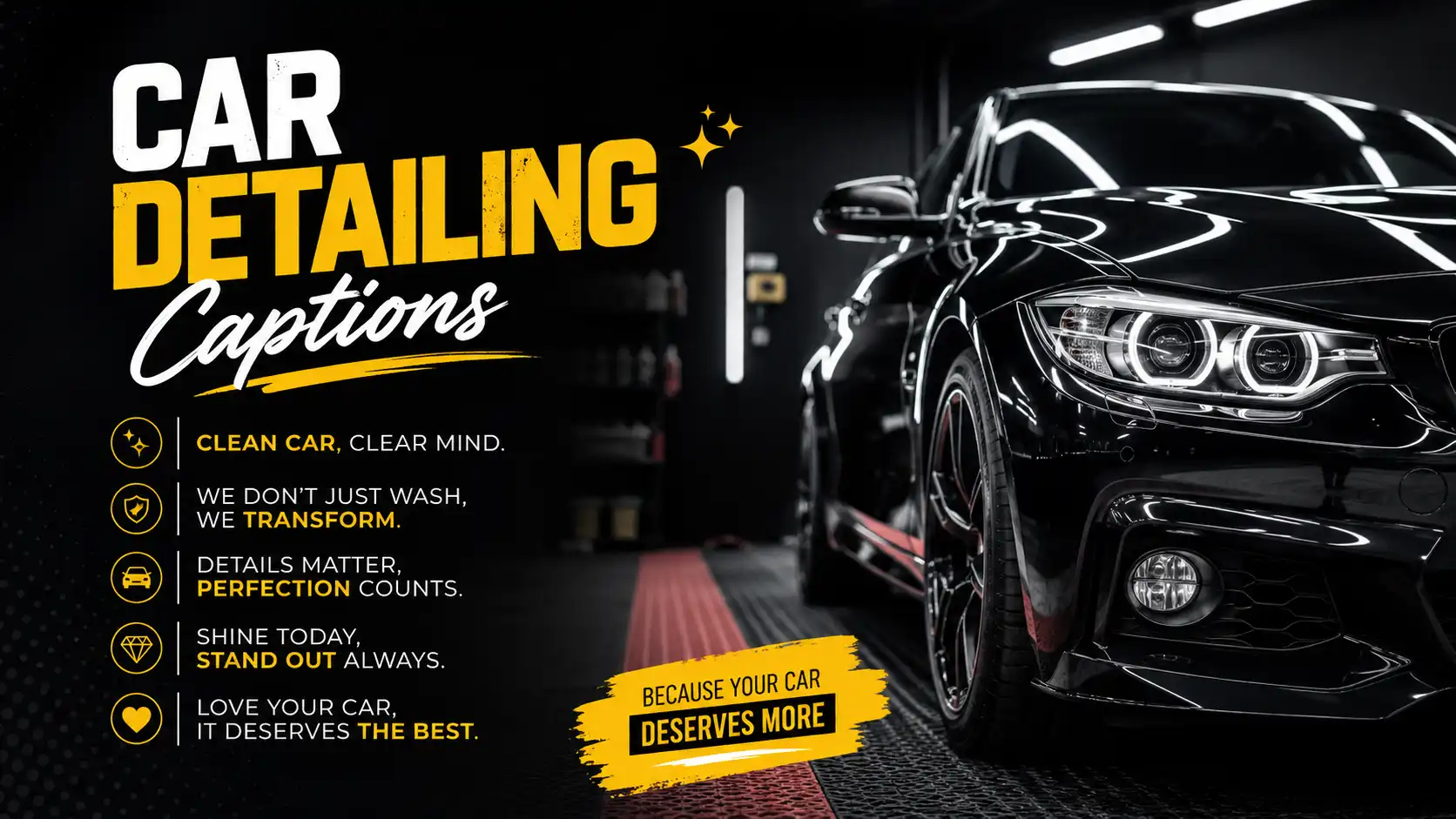 Car Detailing Captions for Instagram